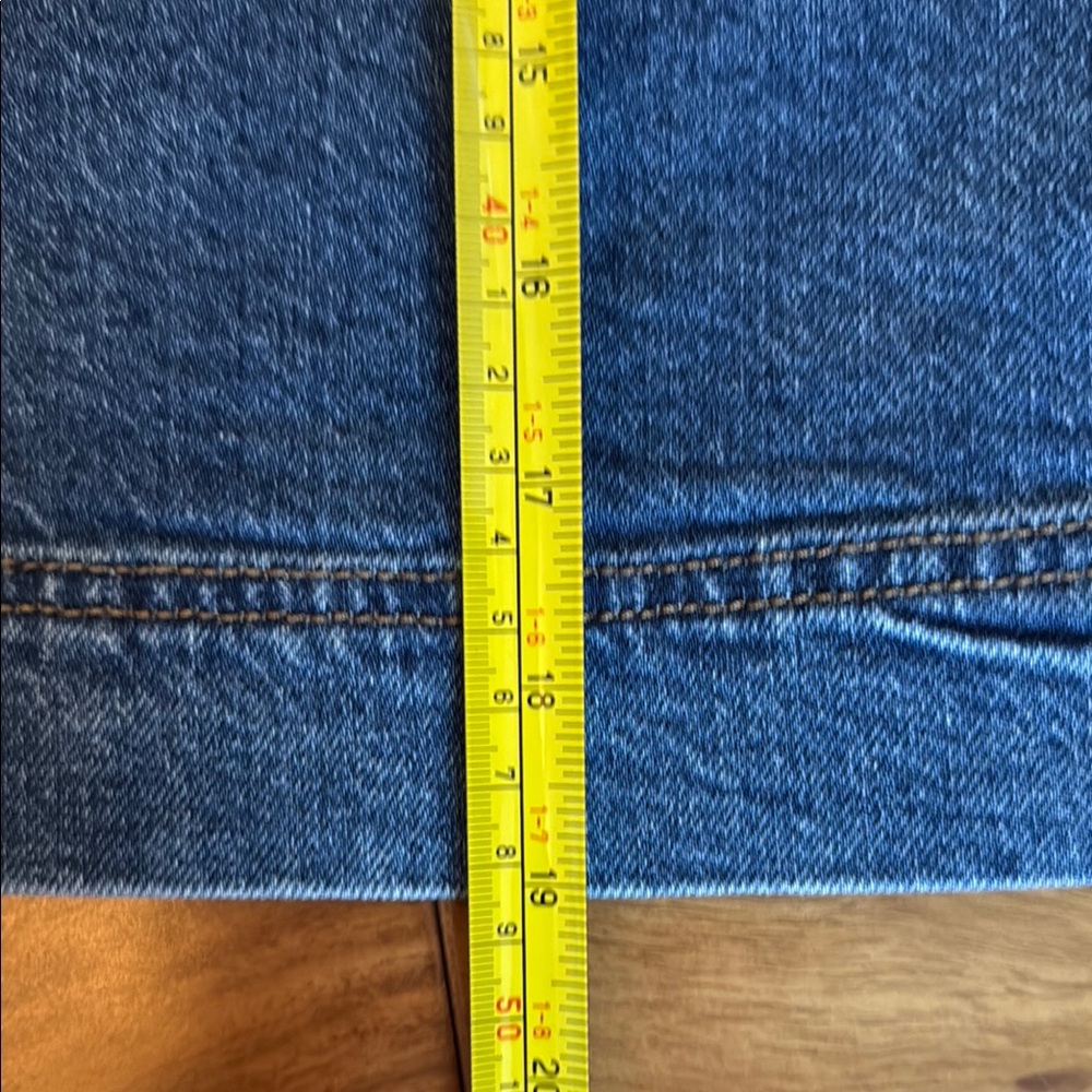 LOFT Blue Mini Denim Skirt - Picture 6 of 7